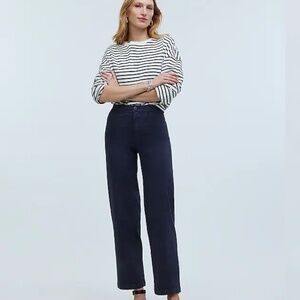 Madewell NWT The Petite Emmett Wide-Leg Crop Pant: Welt Pocket Edition SZ 23P